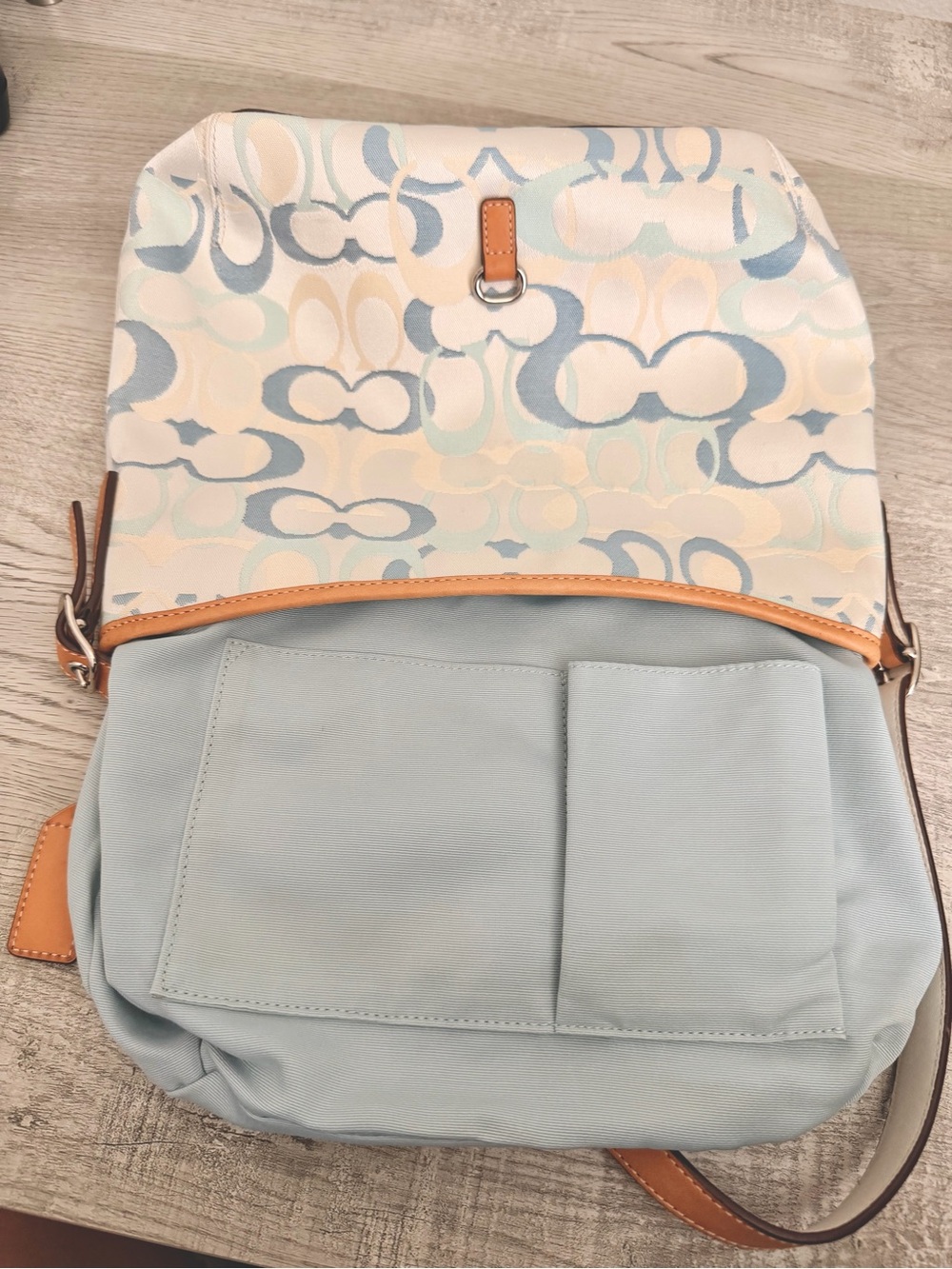 Coach Blue Purse Bag - Picture 6 of 7